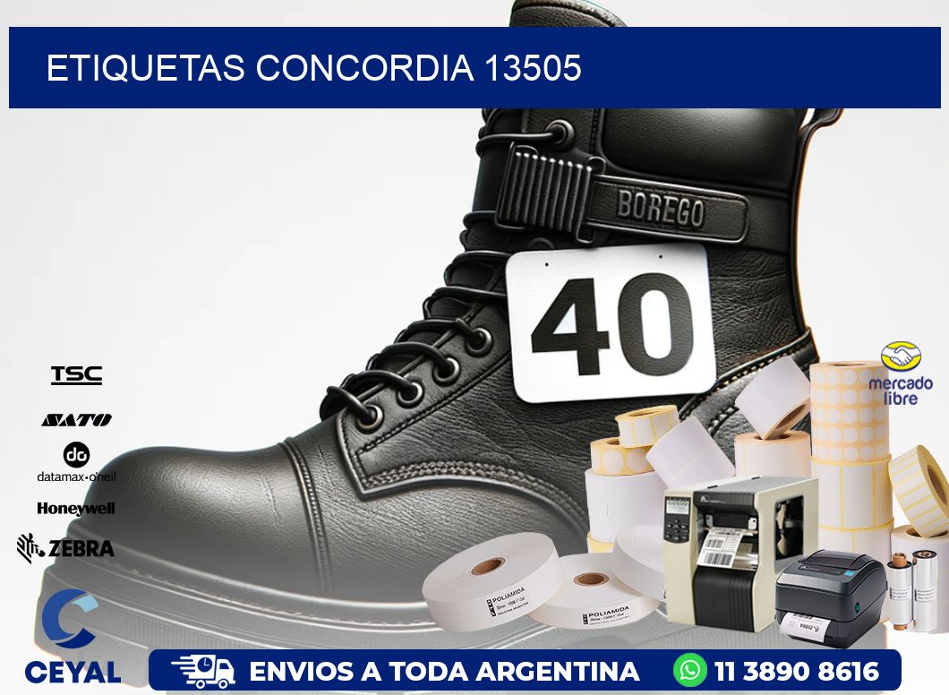 ETIQUETAS CONCORDIA 13505