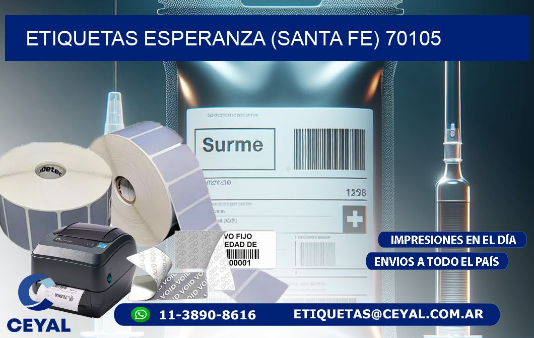 ETIQUETAS ESPERANZA (SANTA FE) 70105