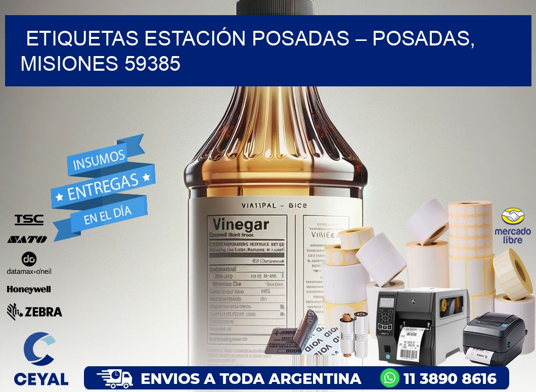 ETIQUETAS ESTACIÓN POSADAS – POSADAS, MISIONES 59385