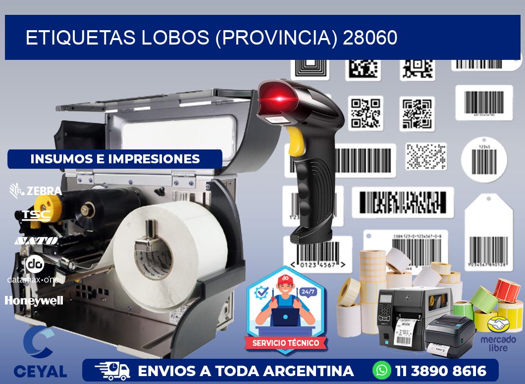 ETIQUETAS LOBOS (PROVINCIA) 28060
