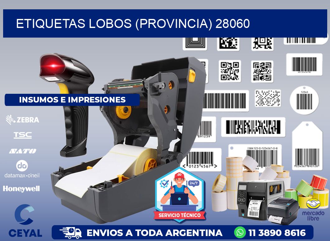 ETIQUETAS LOBOS (PROVINCIA) 28060