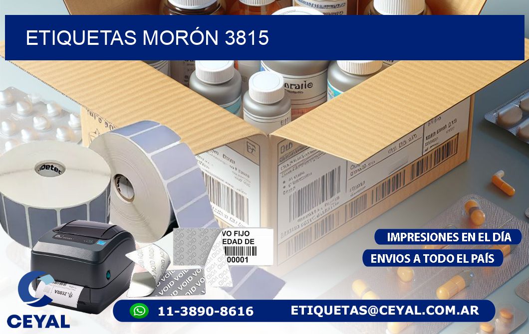 ETIQUETAS MORÓN 3815