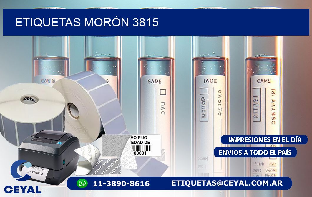 ETIQUETAS MORÓN 3815