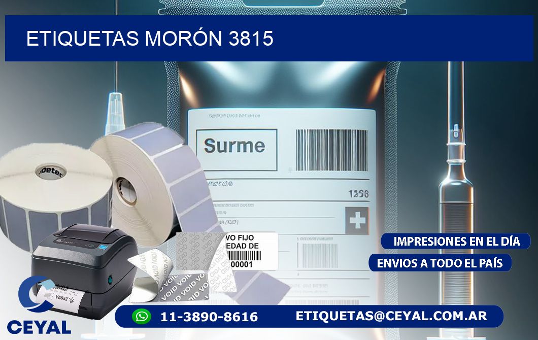 ETIQUETAS MORÓN 3815
