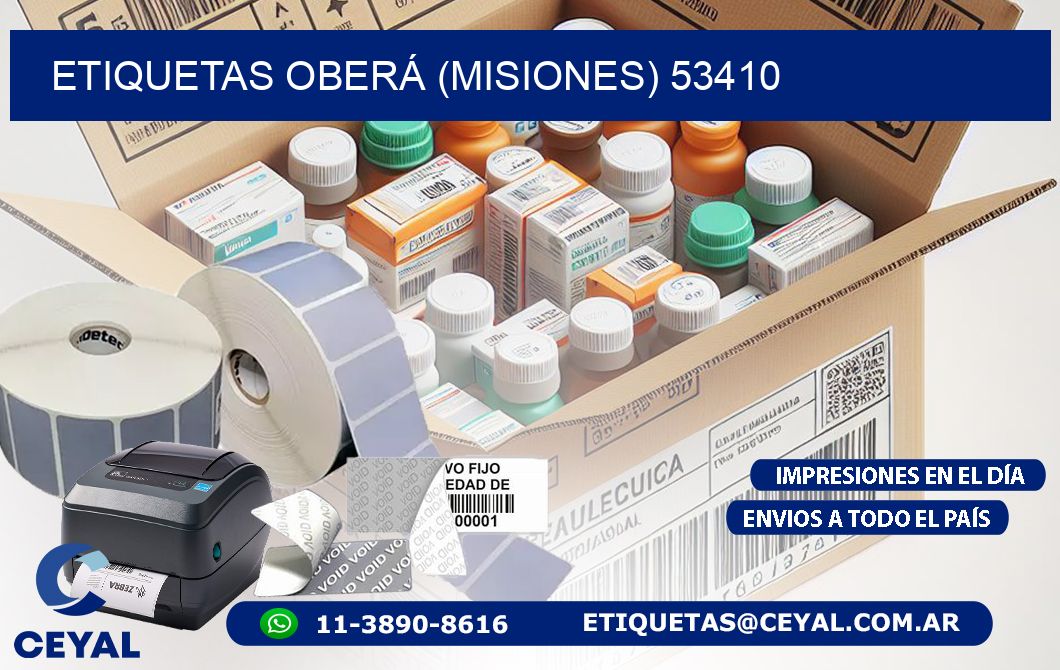 ETIQUETAS OBERÁ (MISIONES) 53410