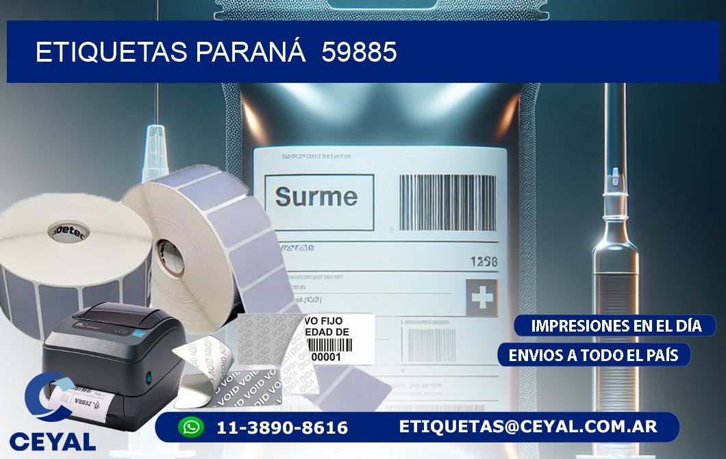 ETIQUETAS PARANÁ  59885