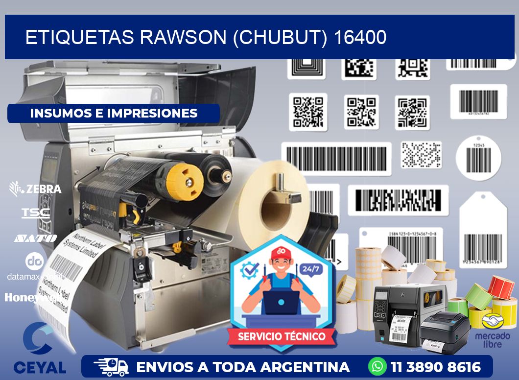 ETIQUETAS RAWSON (CHUBUT) 16400