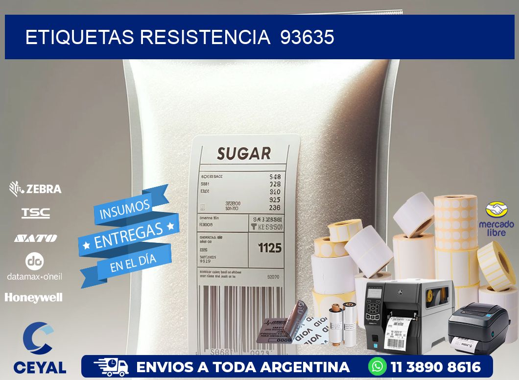 ETIQUETAS RESISTENCIA 93635