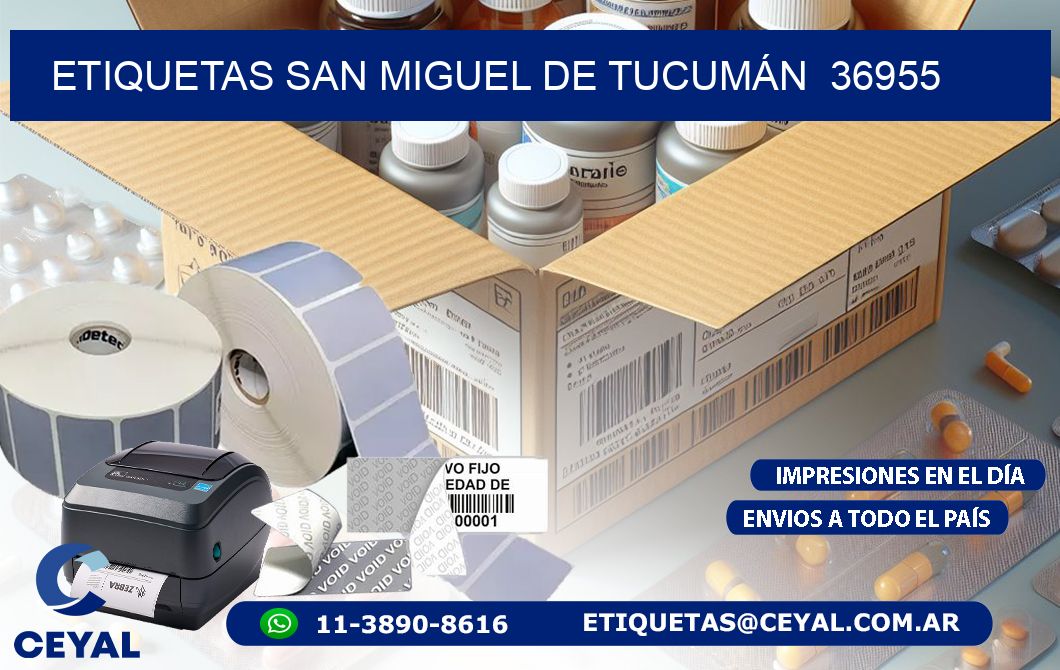 ETIQUETAS SAN MIGUEL DE TUCUMÁN  36955