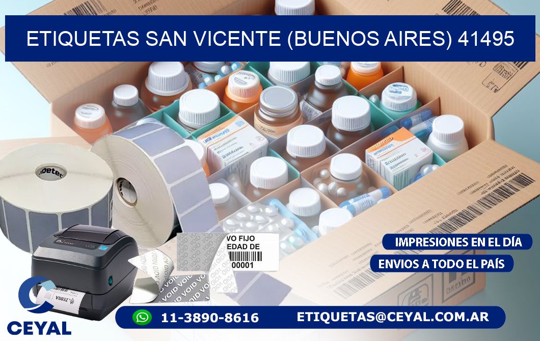 ETIQUETAS SAN VICENTE (BUENOS AIRES) 41495