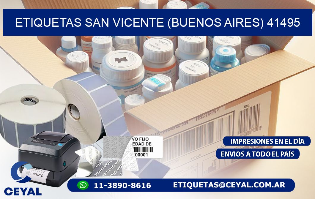 ETIQUETAS SAN VICENTE (BUENOS AIRES) 41495