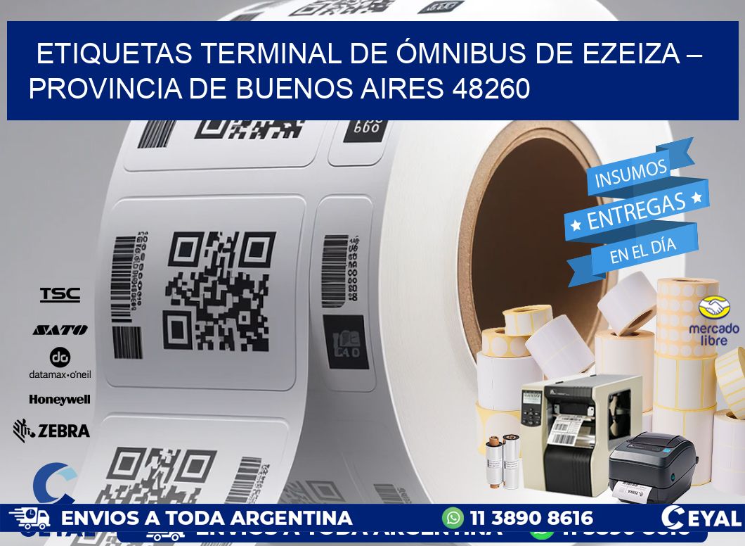 ETIQUETAS TERMINAL DE ÓMNIBUS DE EZEIZA – PROVINCIA DE BUENOS AIRES 48260