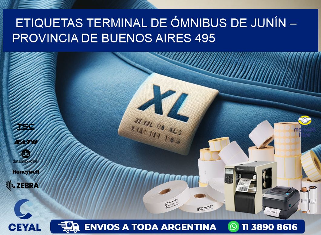 ETIQUETAS TERMINAL DE ÓMNIBUS DE JUNÍN – PROVINCIA DE BUENOS AIRES 495