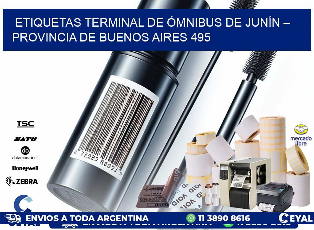 ETIQUETAS TERMINAL DE ÓMNIBUS DE JUNÍN – PROVINCIA DE BUENOS AIRES 495