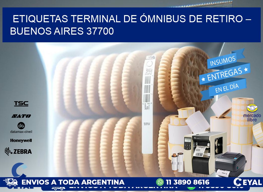 ETIQUETAS TERMINAL DE ÓMNIBUS DE RETIRO – BUENOS AIRES 37700