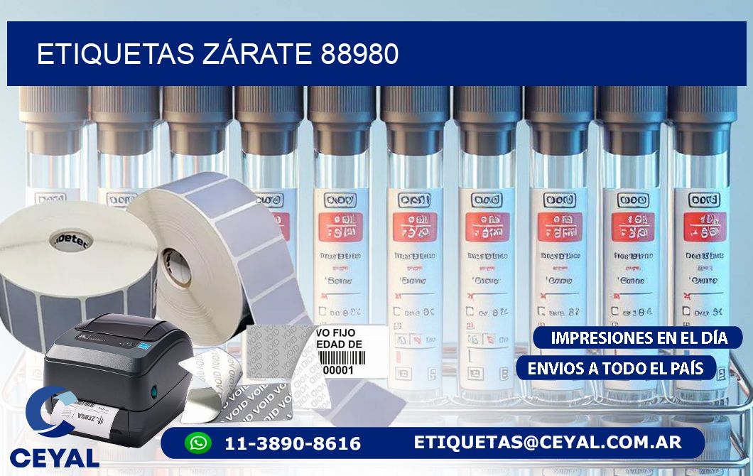 ETIQUETAS ZÁRATE 88980