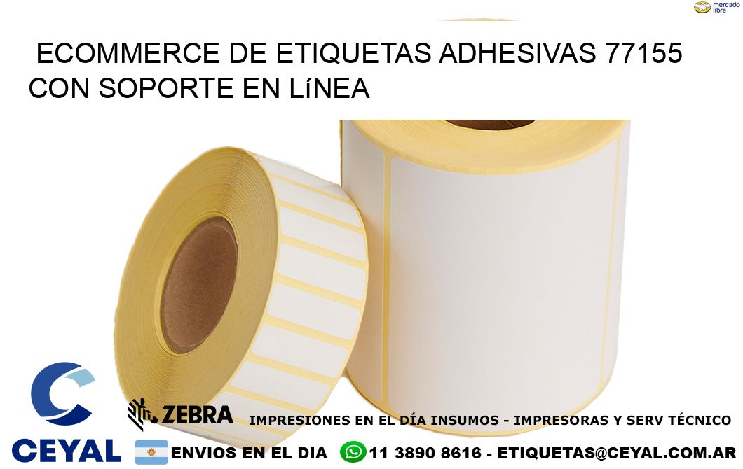 Ecommerce de Etiquetas Adhesivas 77155 con Soporte en Línea