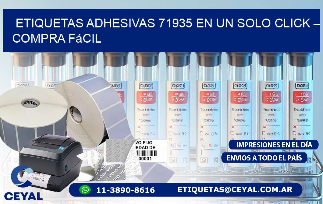 Etiquetas Adhesivas 71935 en un Solo Click – Compra Fácil