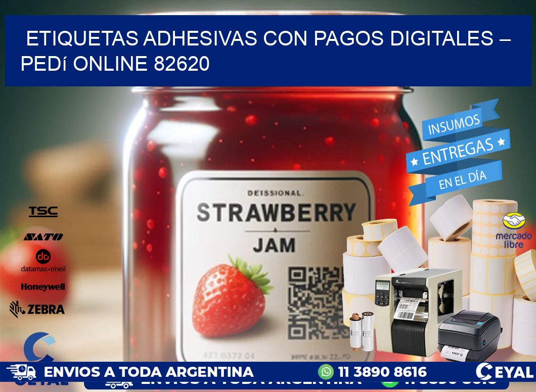 Etiquetas Adhesivas con Pagos Digitales – Pedí Online 82620