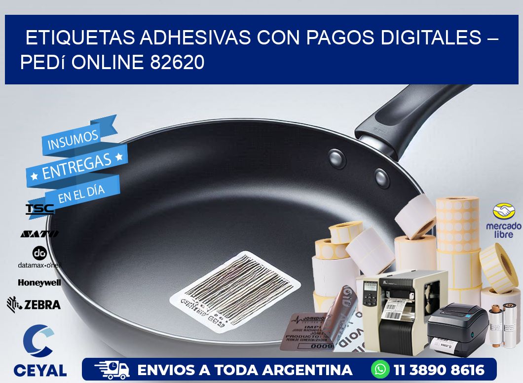 Etiquetas Adhesivas con Pagos Digitales – Pedí Online 82620