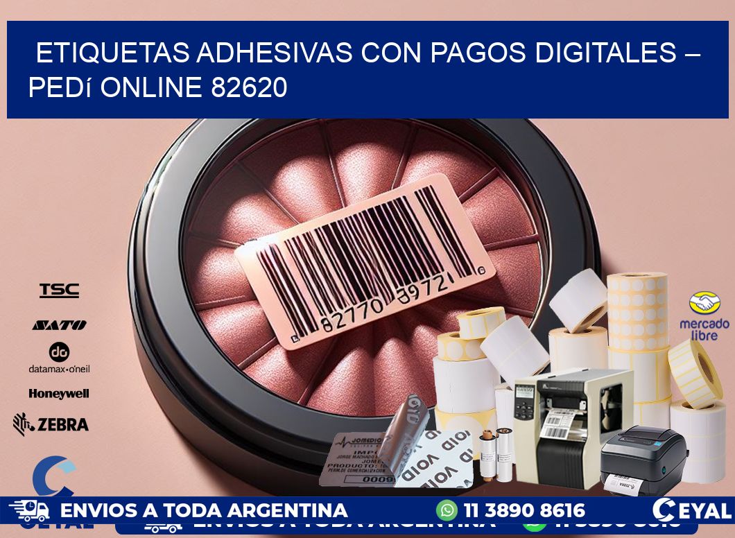 Etiquetas Adhesivas con Pagos Digitales – Pedí Online 82620