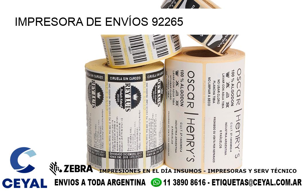 IMPRESORA DE ENVÍOS 92265