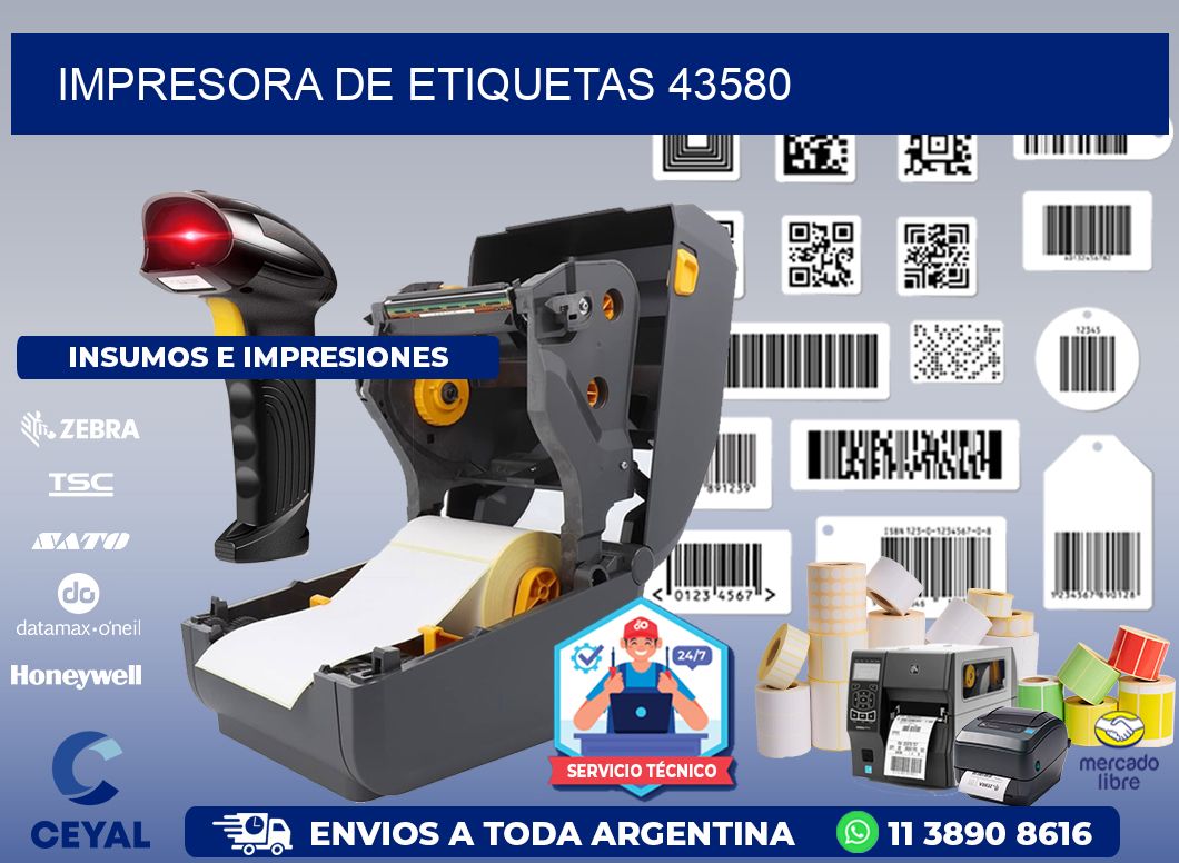 IMPRESORA DE ETIQUETAS 43580