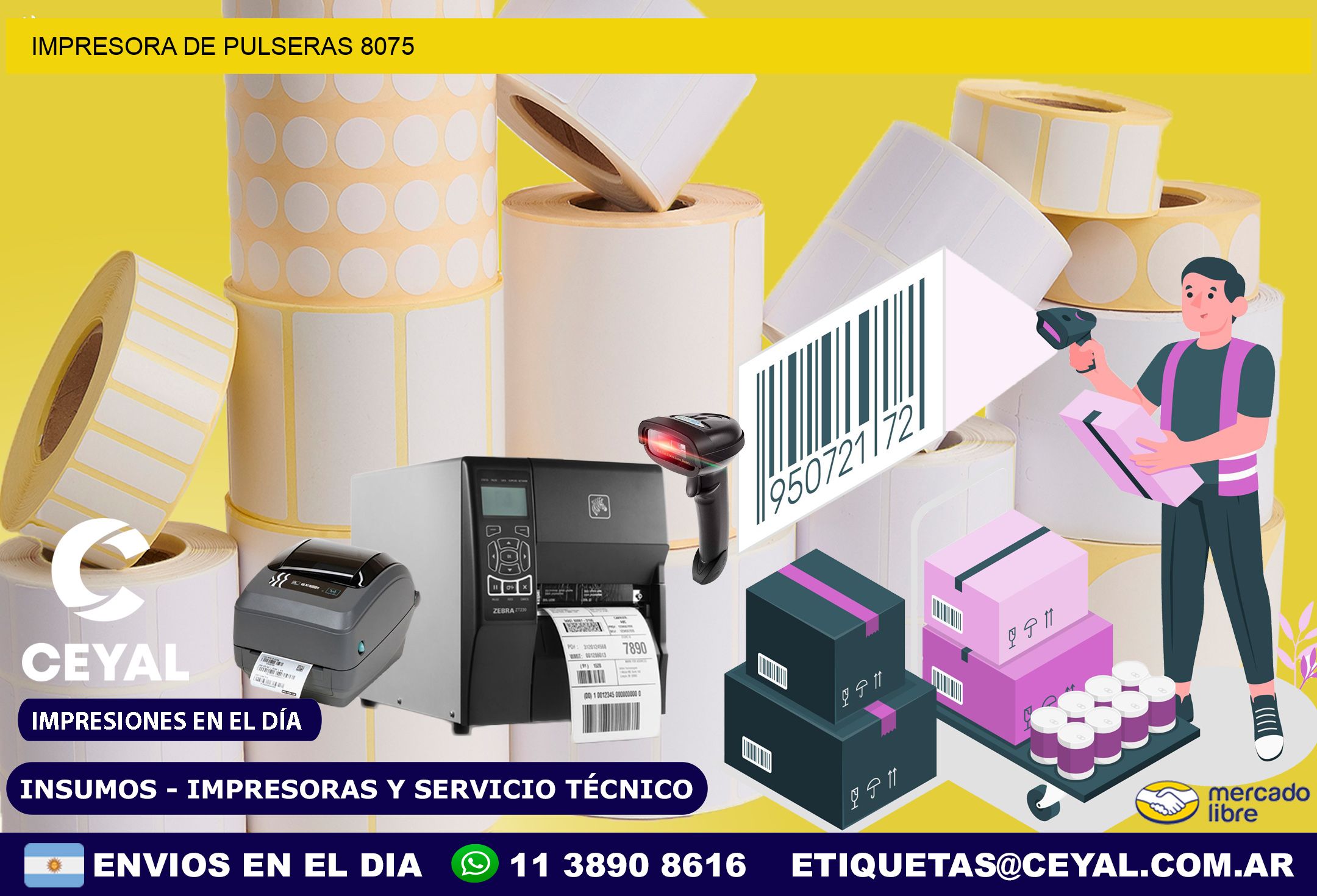 IMPRESORA DE PULSERAS 8075