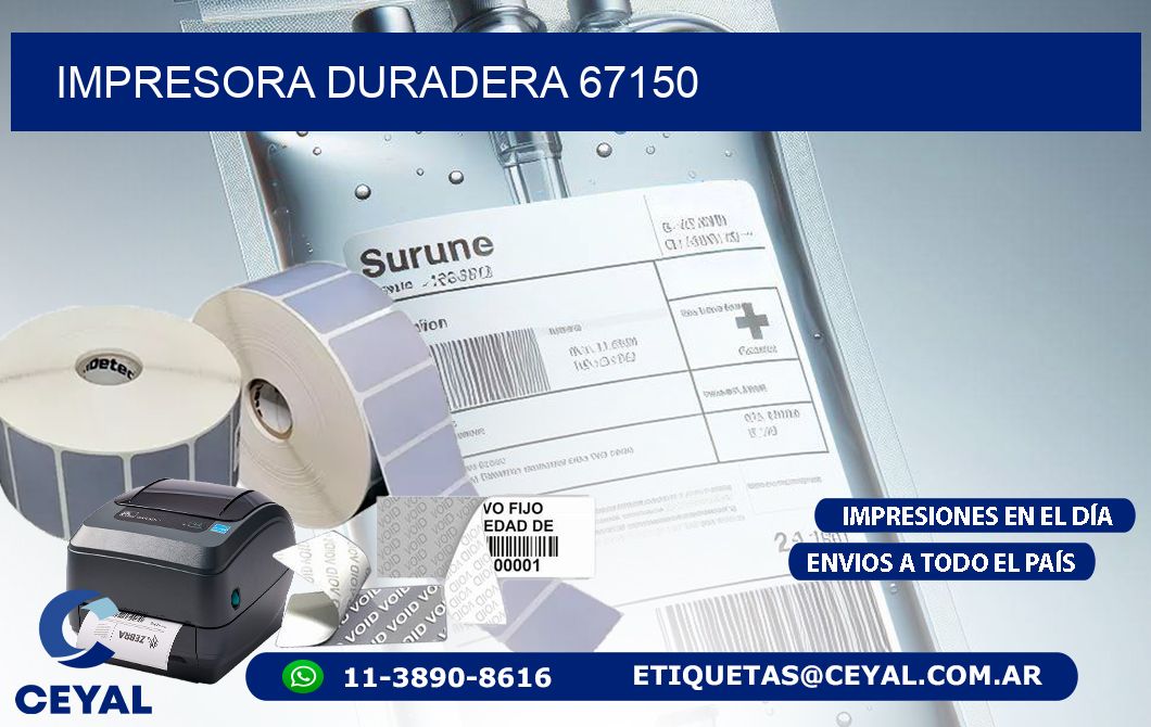 IMPRESORA DURADERA 67150