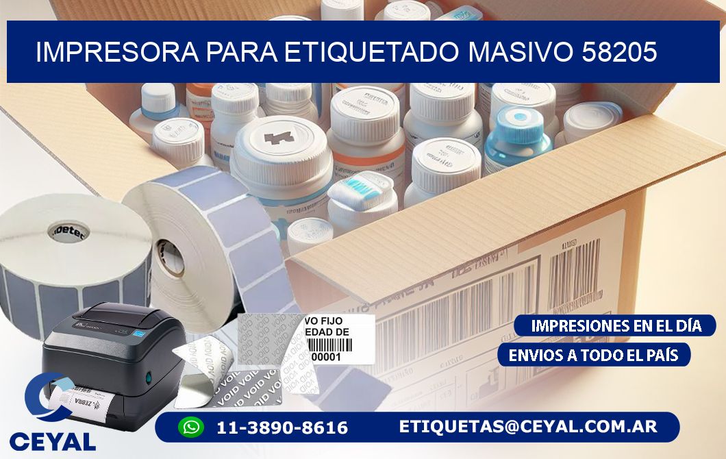 IMPRESORA PARA ETIQUETADO MASIVO 58205