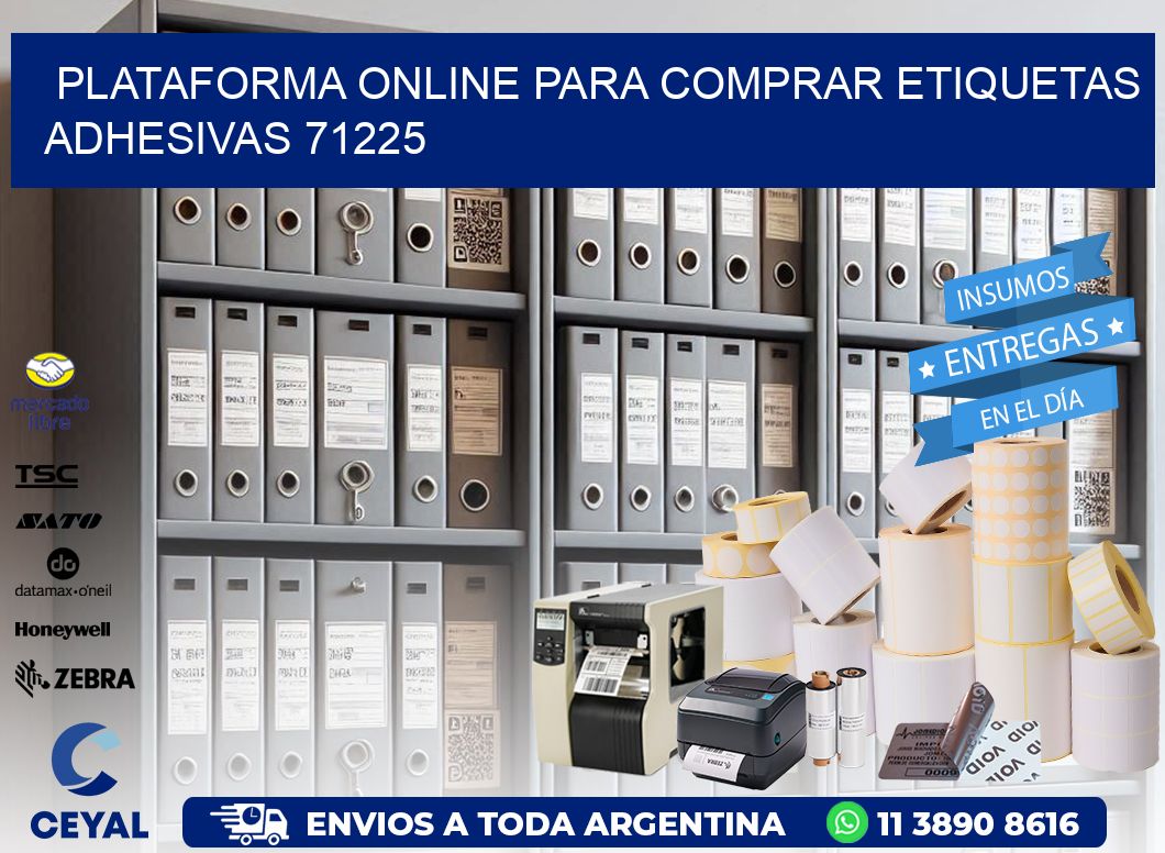 Plataforma Online para Comprar Etiquetas Adhesivas 71225