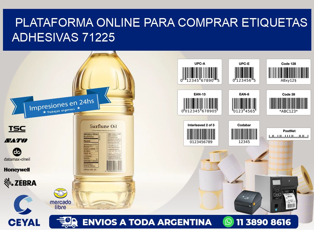 Plataforma Online para Comprar Etiquetas Adhesivas 71225