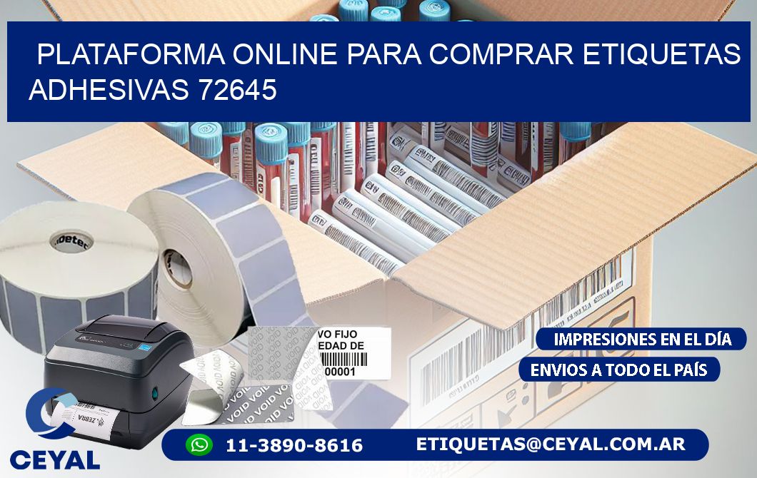 Plataforma Online para Comprar Etiquetas Adhesivas 72645
