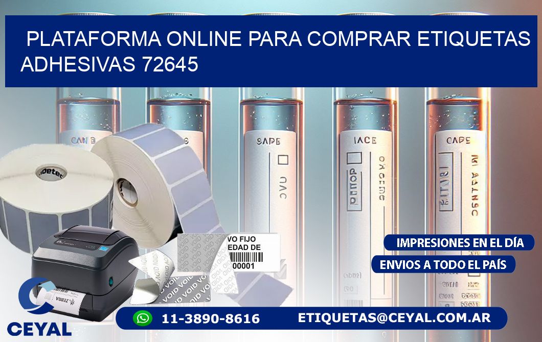 Plataforma Online para Comprar Etiquetas Adhesivas 72645