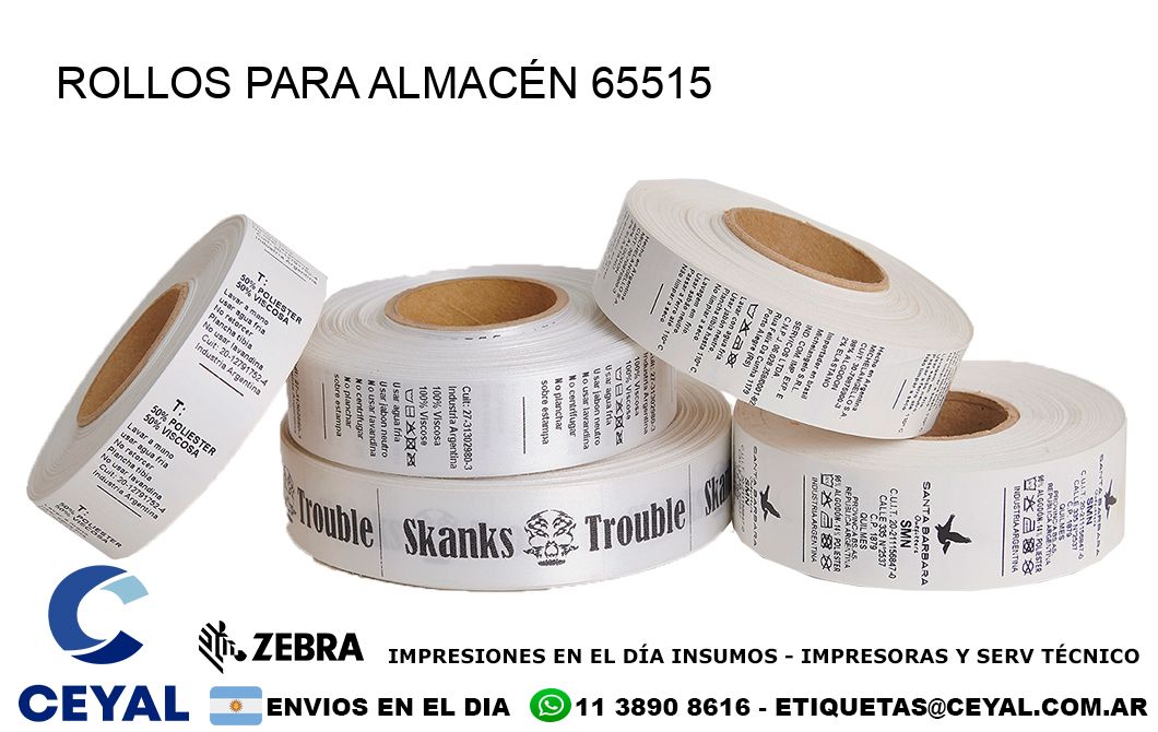 ROLLOS PARA ALMACÉN 65515