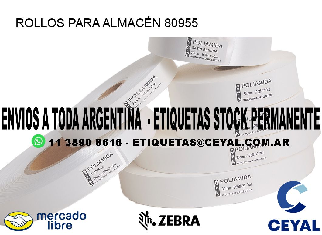 ROLLOS PARA ALMACÉN 80955