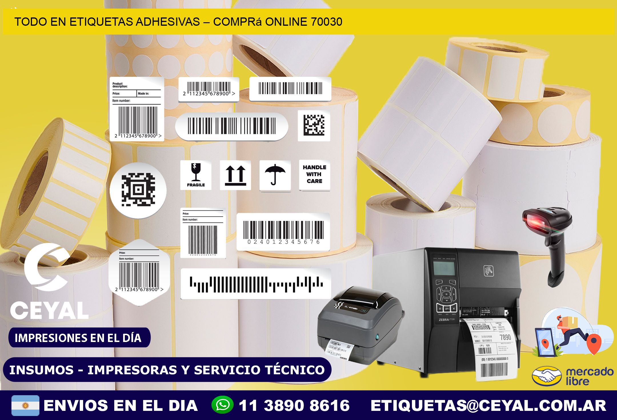 Todo en Etiquetas Adhesivas – Comprá Online 70030