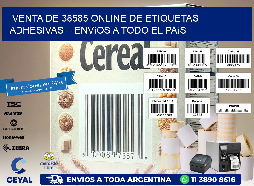 Venta de 38585 Online de Etiquetas Adhesivas – Envíos a Todo el País