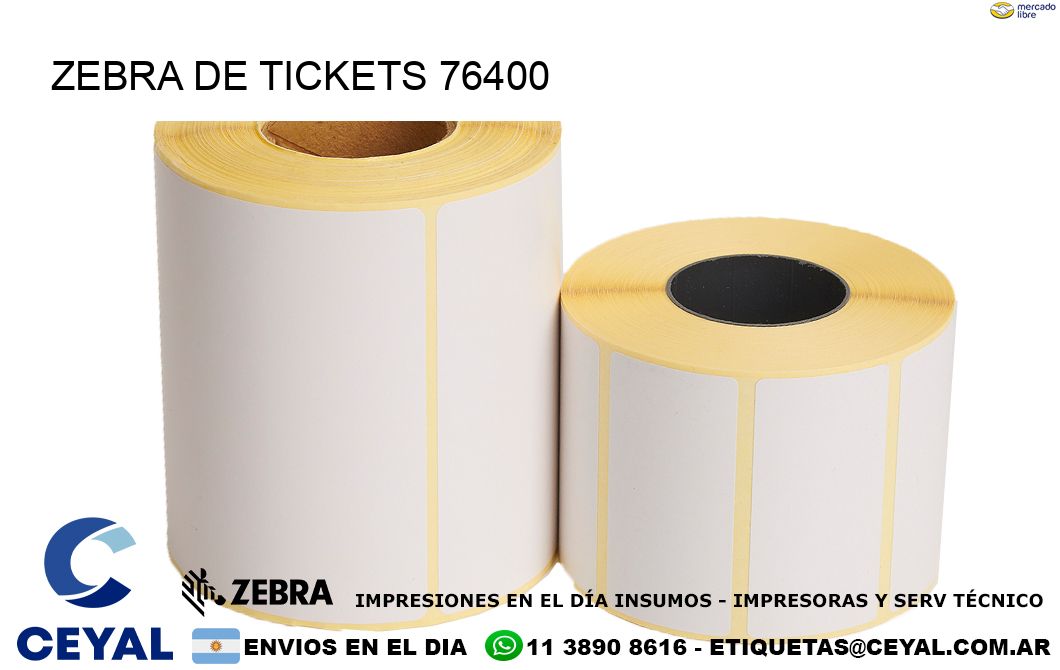 ZEBRA DE TICKETS 76400