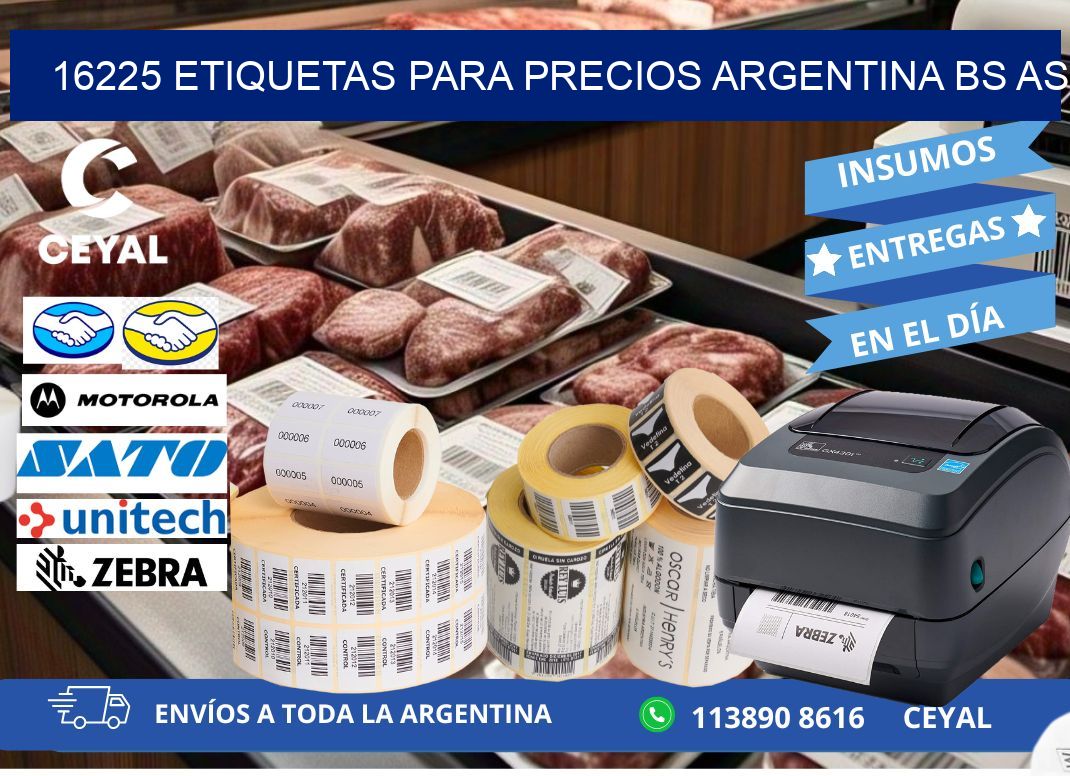 16225 ETIQUETAS PARA PRECIOS ARGENTINA BS AS