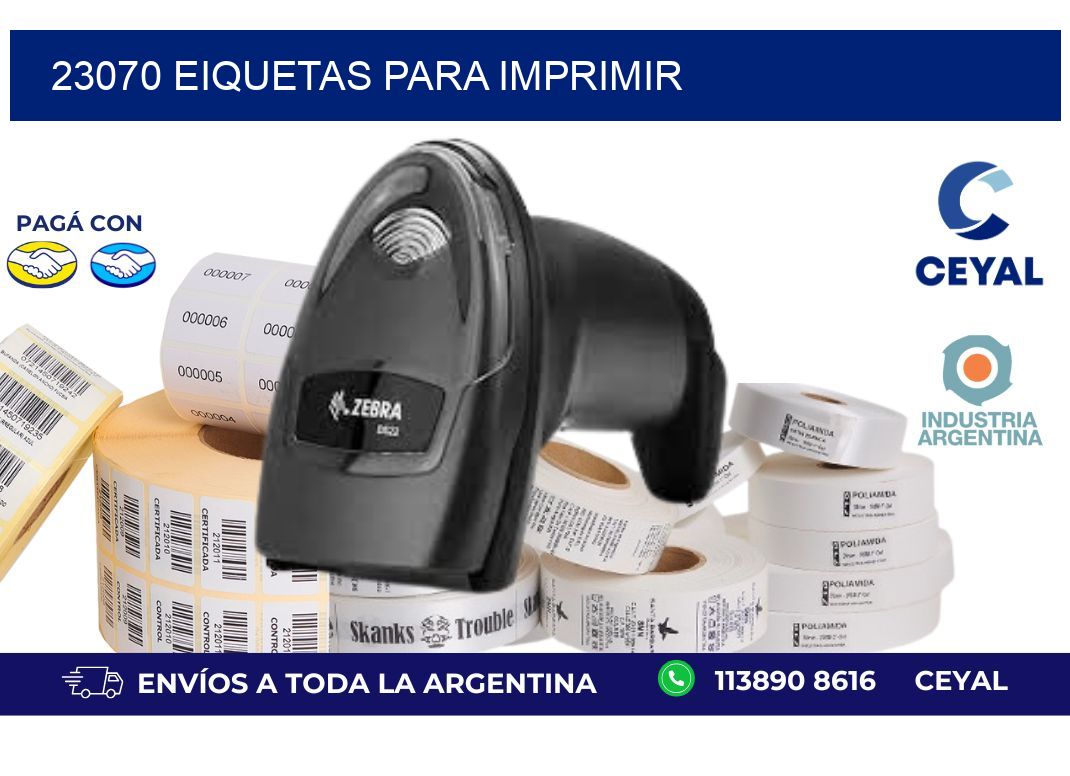 23070 EIQUETAS PARA IMPRIMIR