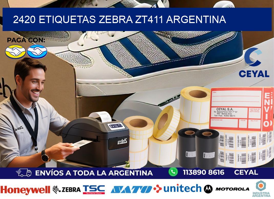 2420 etiquetas zebra zt411 argentina