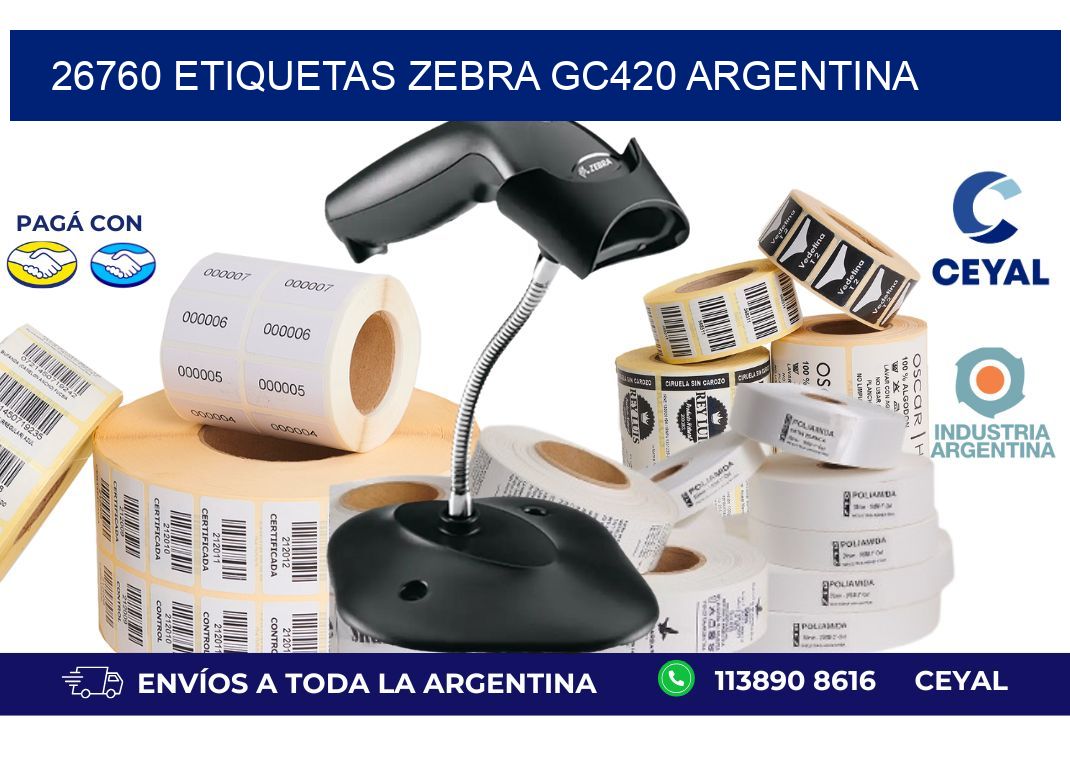 26760 etiquetas zebra gc420 argentina