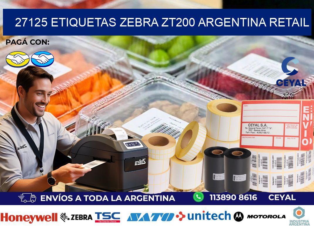 27125 etiquetas zebra zt200 argentina RETAIL