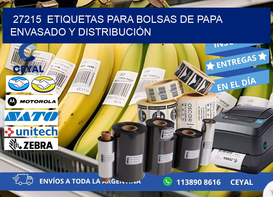 27215  ETIQUETAS PARA BOLSAS DE PAPA ENVASADO Y DISTRIBUCIÓN