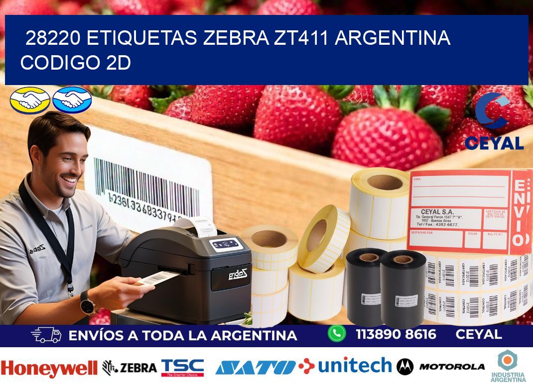 28220 etiquetas zebra zt411 argentina CODIGO 2D