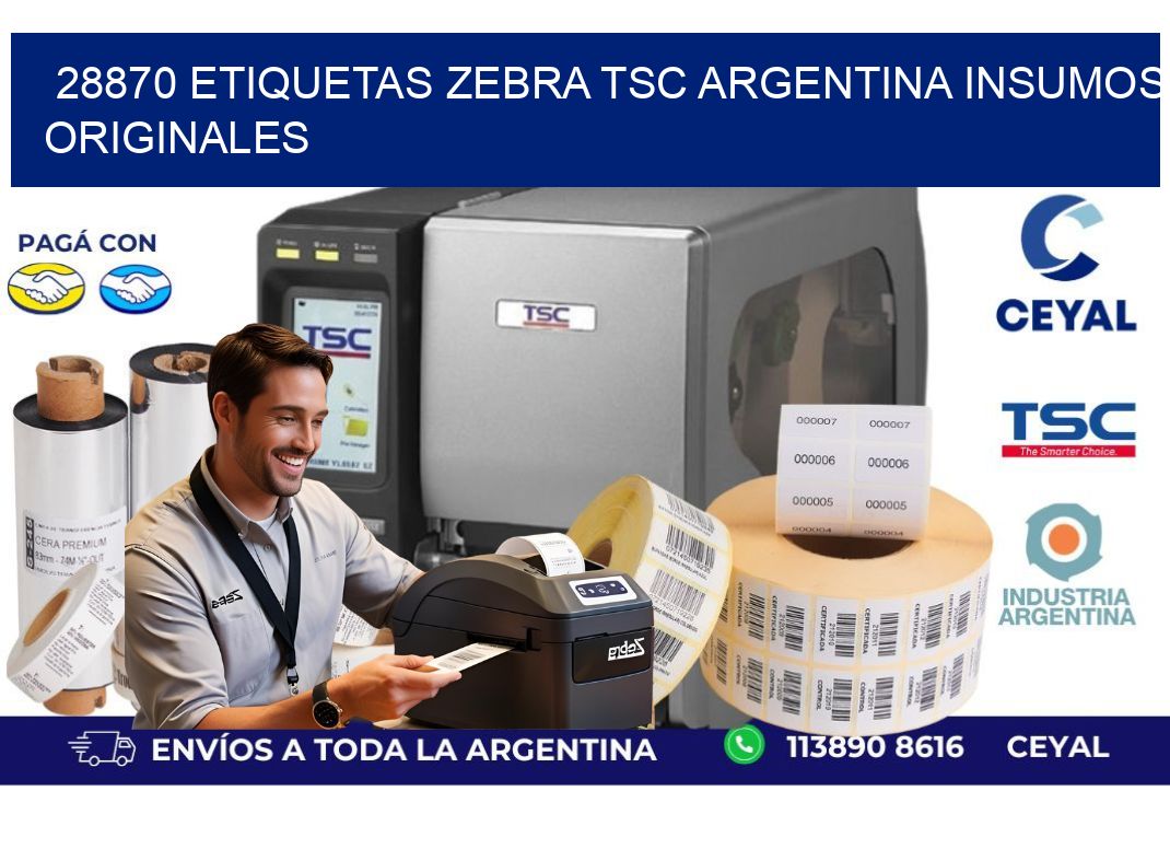 28870 etiquetas zebra tsc argentina INSUMOS ORIGINALES