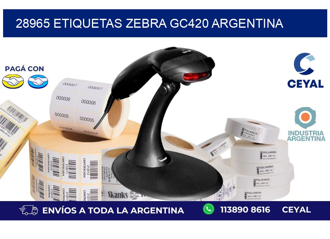 28965 etiquetas zebra gc420 argentina