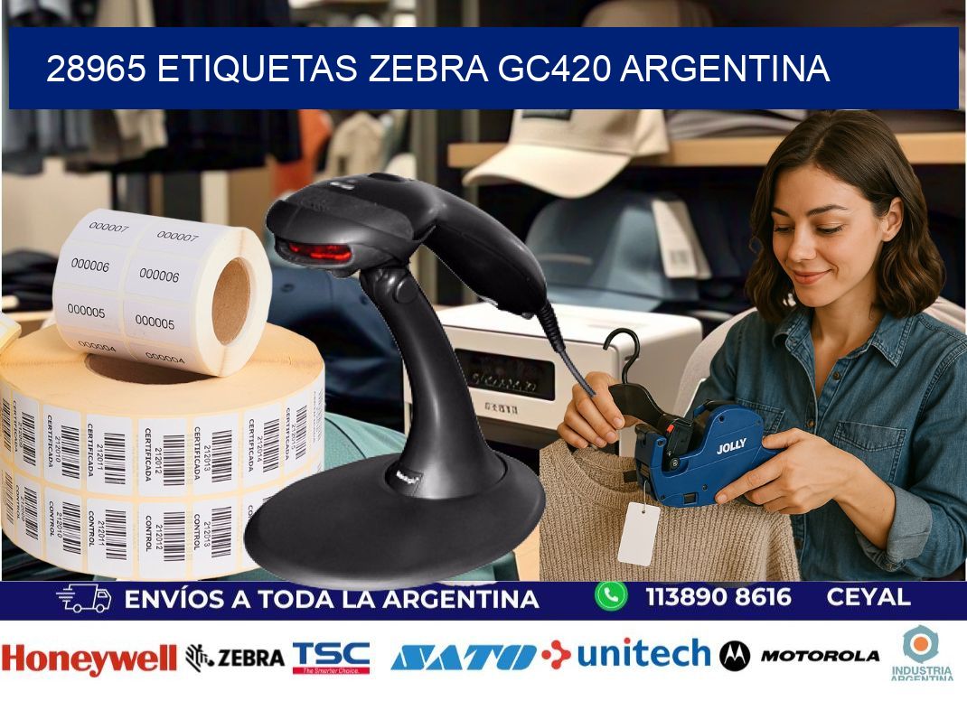 28965 etiquetas zebra gc420 argentina