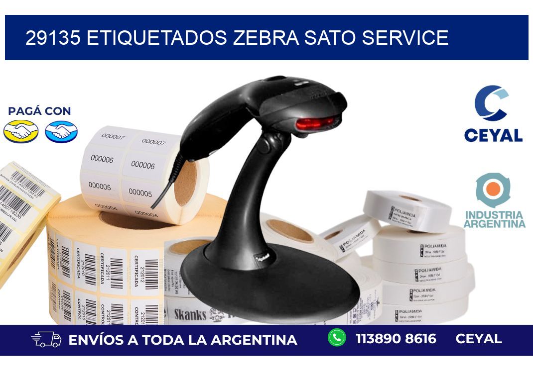 29135 ETIQUETADOS ZEBRA SATO SERVICE